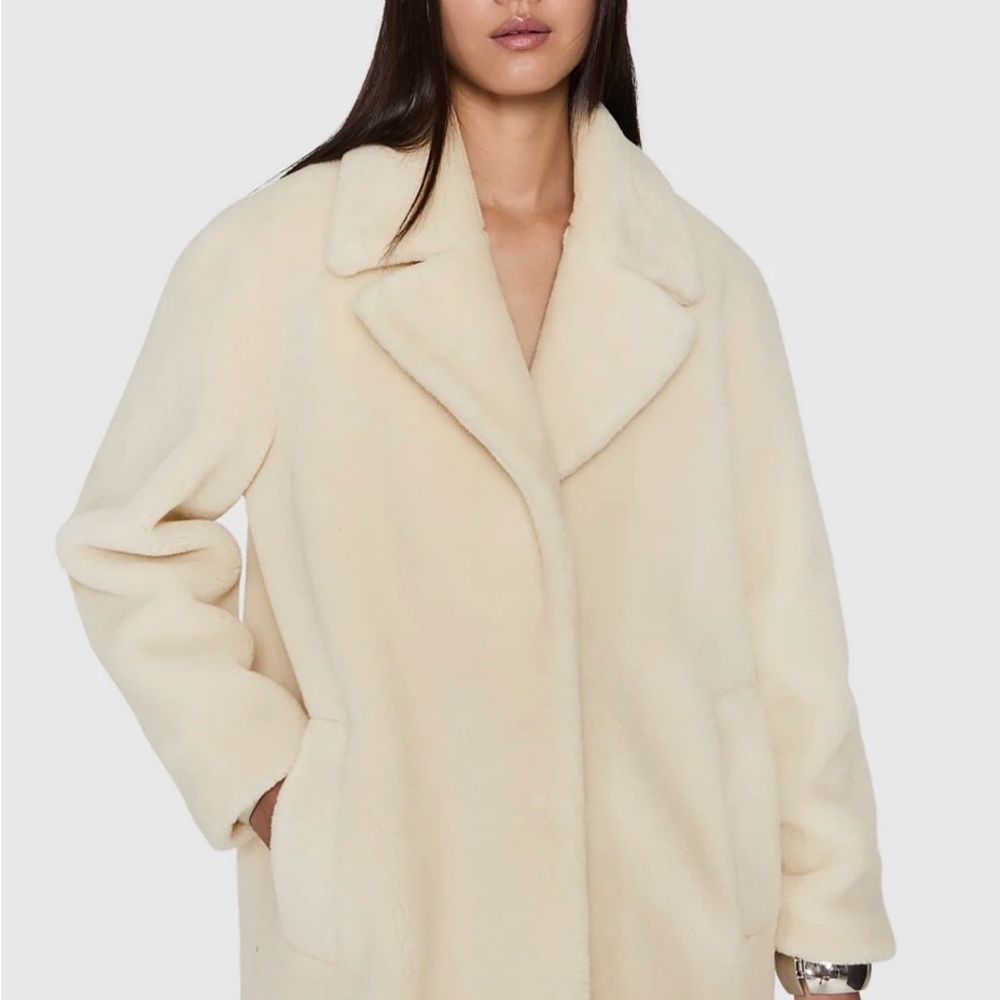 Rebecca Minkoff Cream Teddy Jacket - Picture 5 of 7